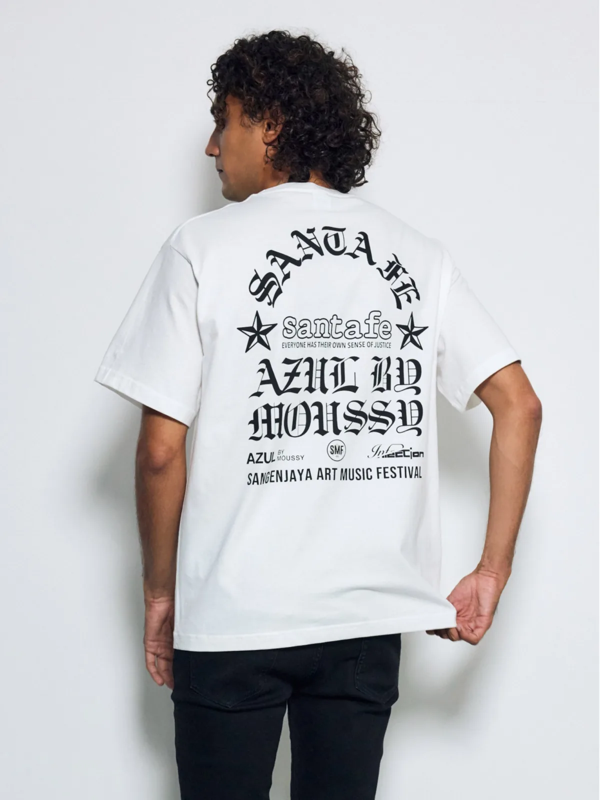 AZUL BY MOUSSY × santafe × SMF コラボTシャツ(背面)